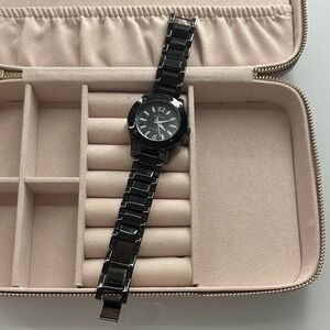 Anne Klein Glossy Black Watch